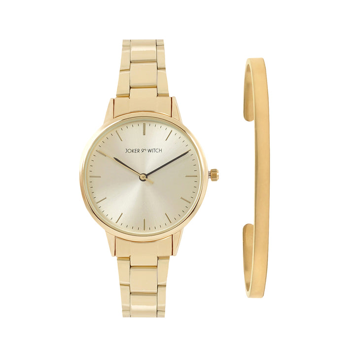 Isabelle Gold Watch Bracelet Stack