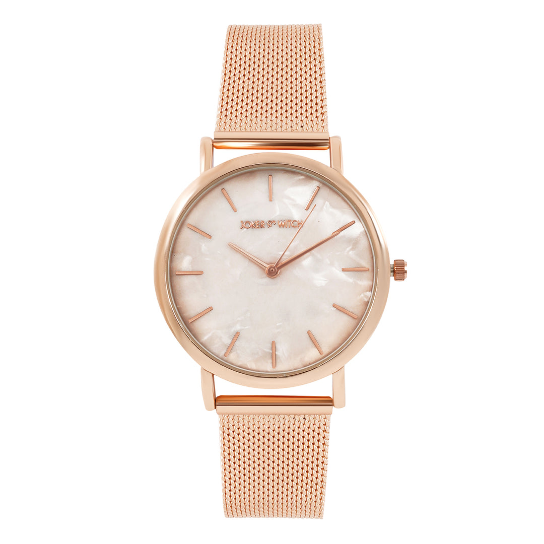Pink Tea Rosegold Watch Bracelet Stack