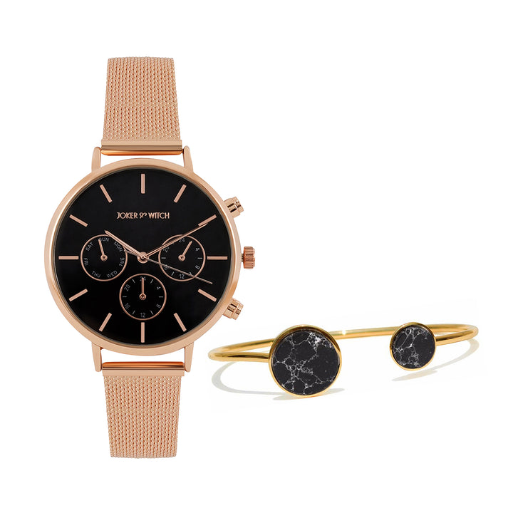 Mystique Rosegold Watch Bracelet Stack