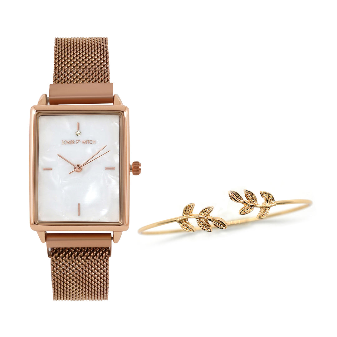 Katie Rosegold Watch Bracelet Stack