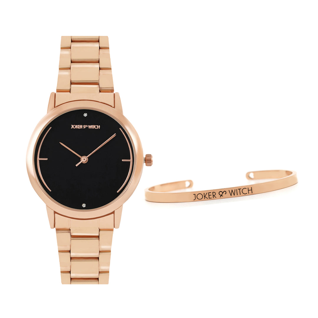 Adelia Rosegold Watch Bracelet Stack