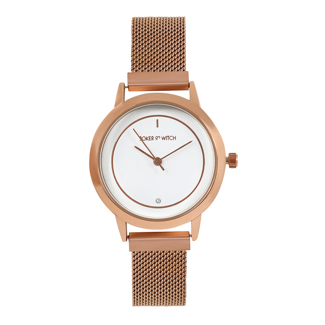 Leila Rosegold Watch Bracelet Stack