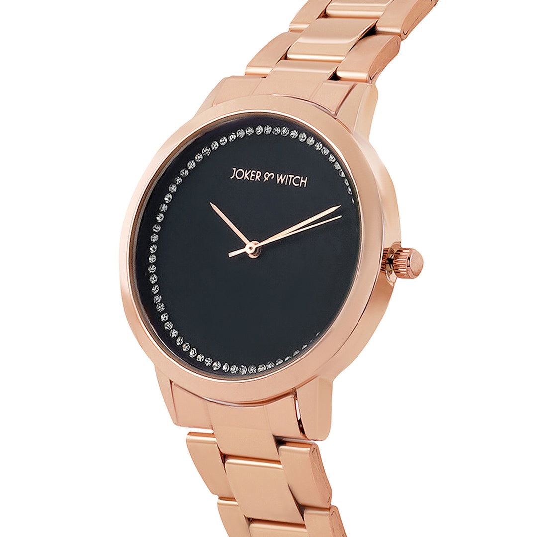 Myra Rhinestone Watch Bracelet Stack