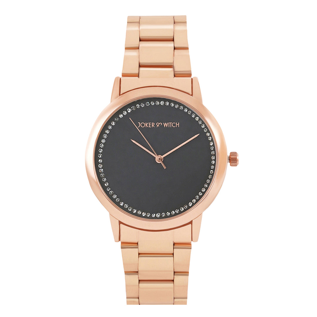 Eadie Rhinestone Watch Bracelet Stack