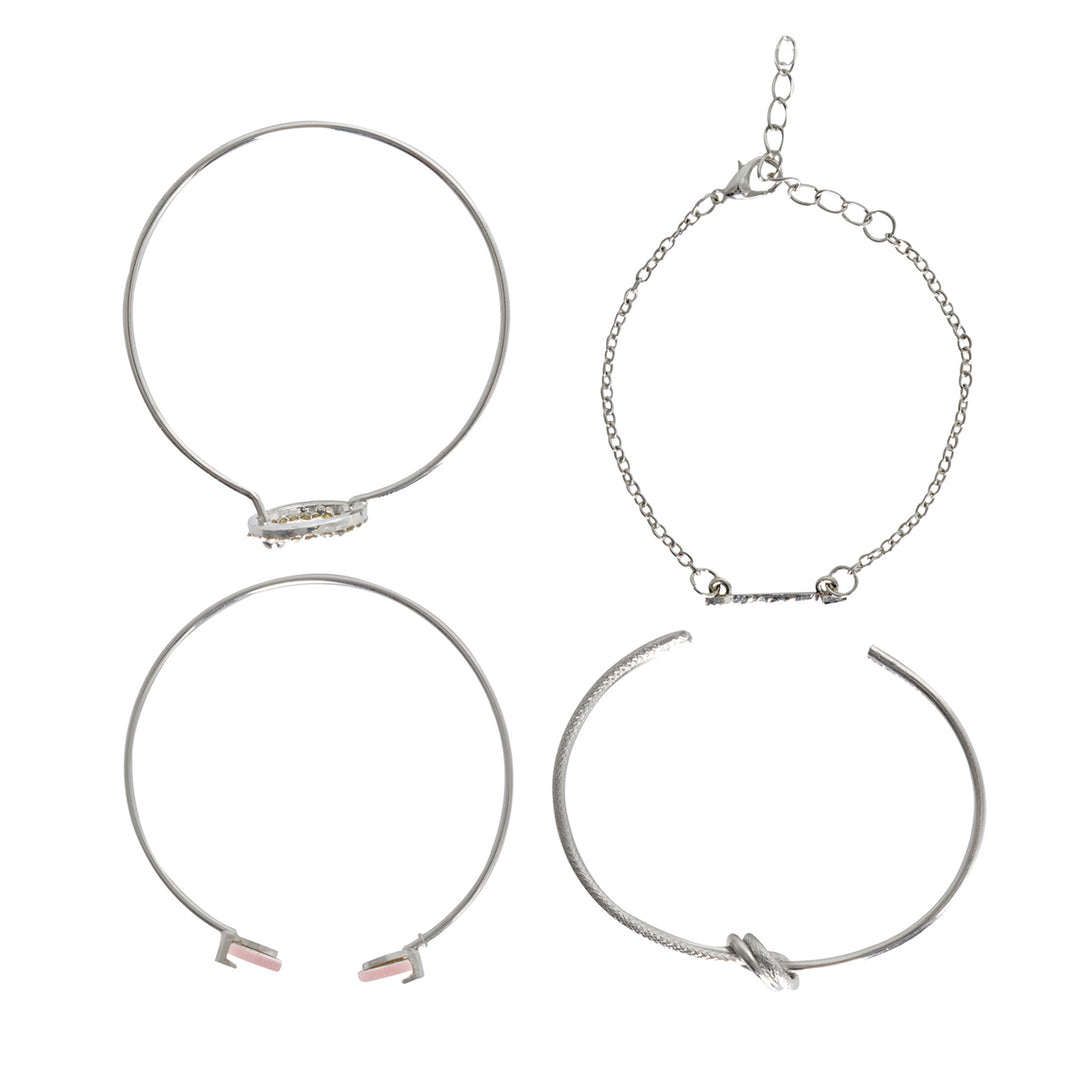 Andrina Silver Watch Bracelet Stack