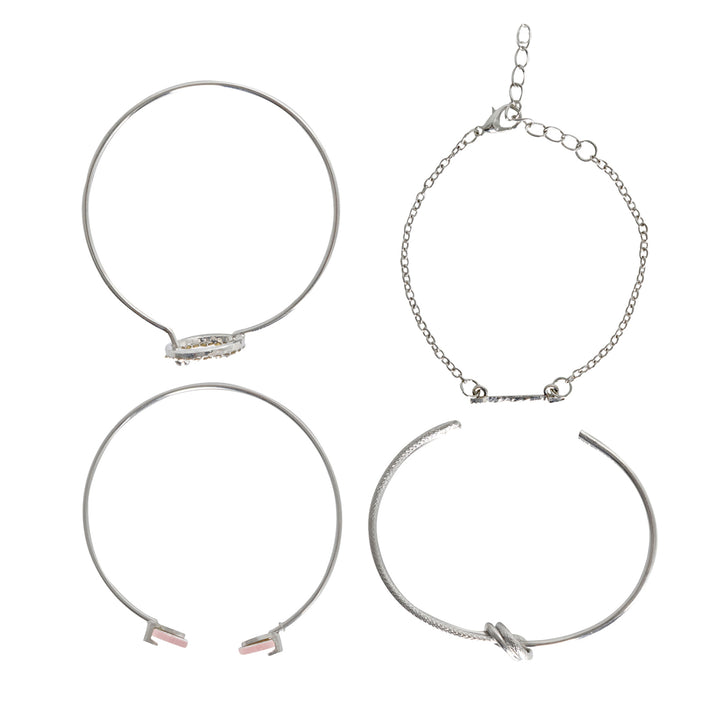 Andrina Silver Watch Bracelet Stack