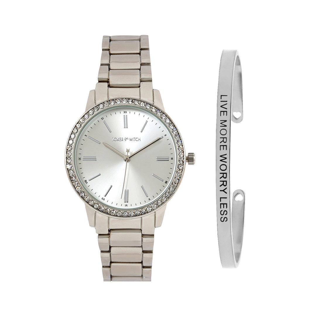 Nori Silver Watch Bracelet Stack