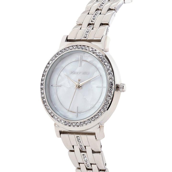 Stacie Silver Watch Bracelet Stack