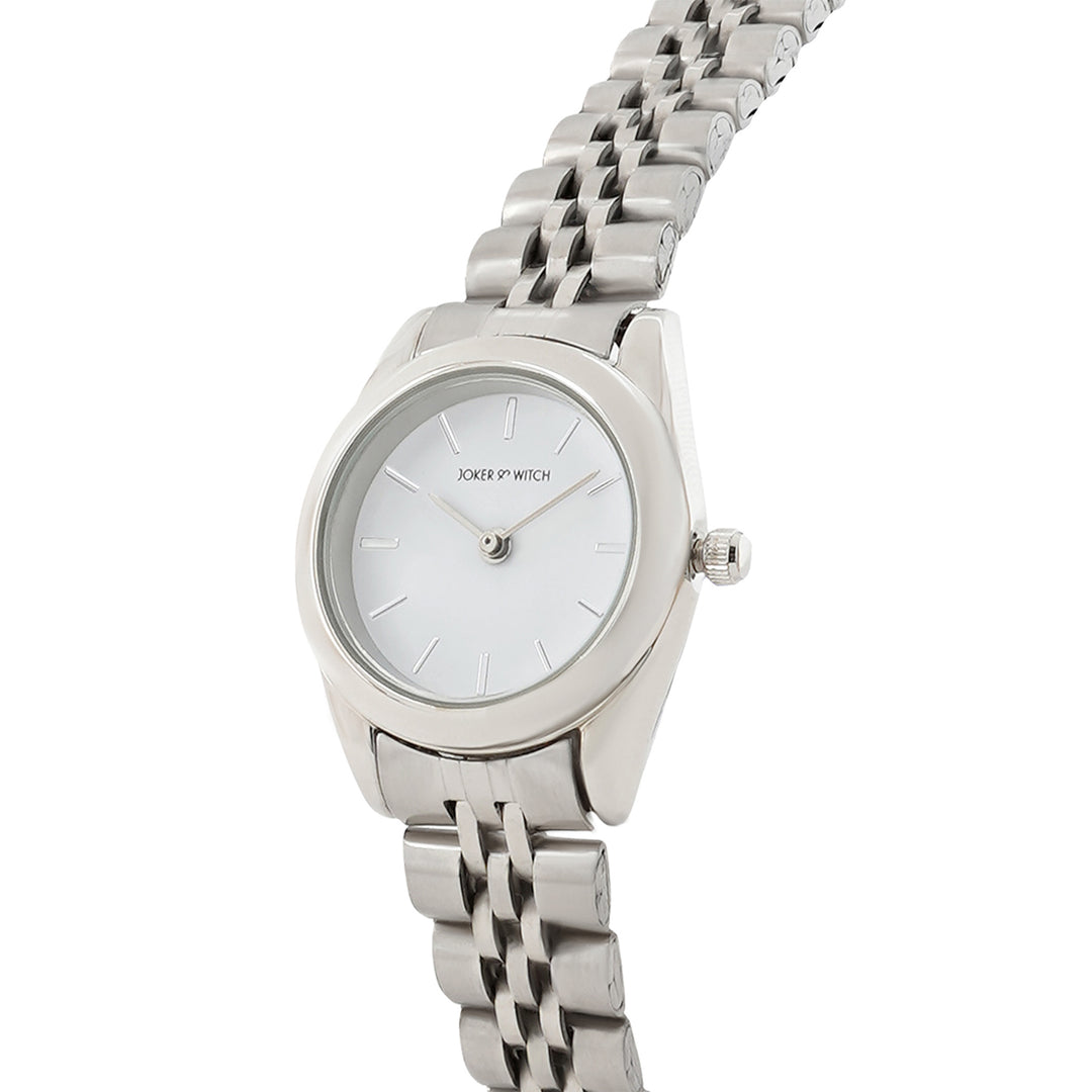 Carlita Silver Watch Bracelet Stack