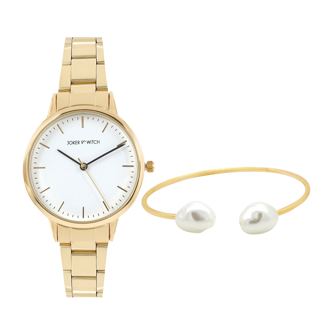 Annika Gold Watch Bracelet Stack