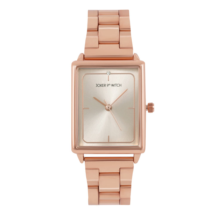 Capri Rosegold Watch Bracelet Stack