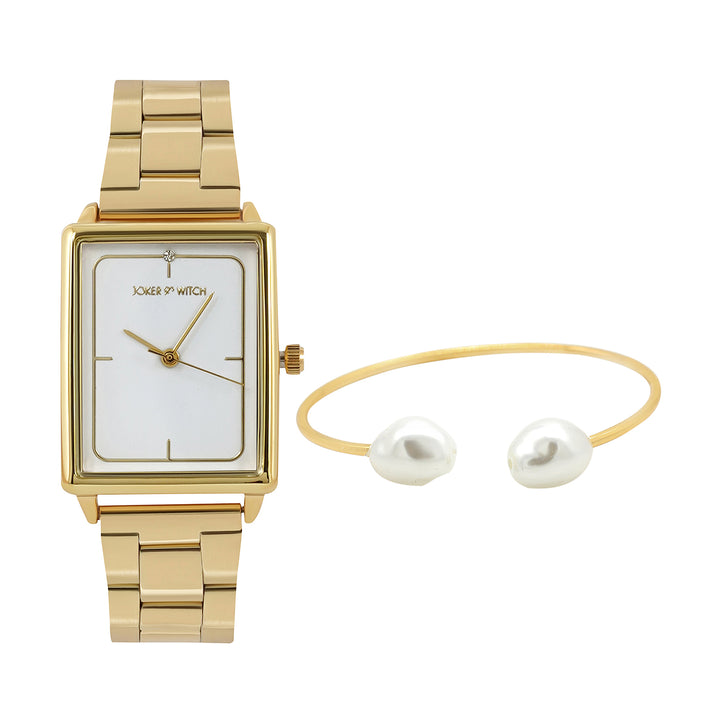 Kristy Gold Watch Bracelet Stack
