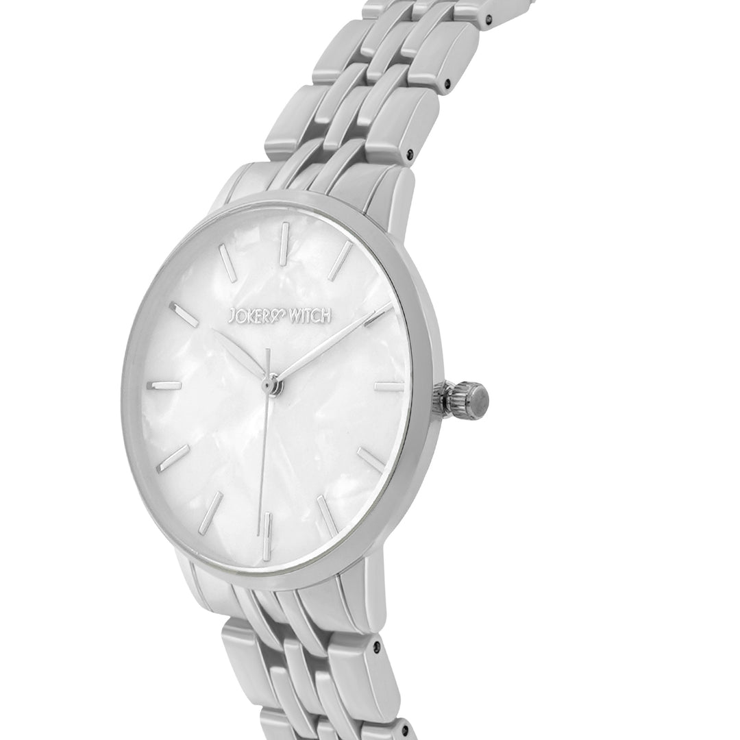 Skylar Silver Watch Bracelet Stack