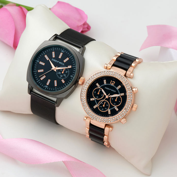 Noah & Rose Couple Watches