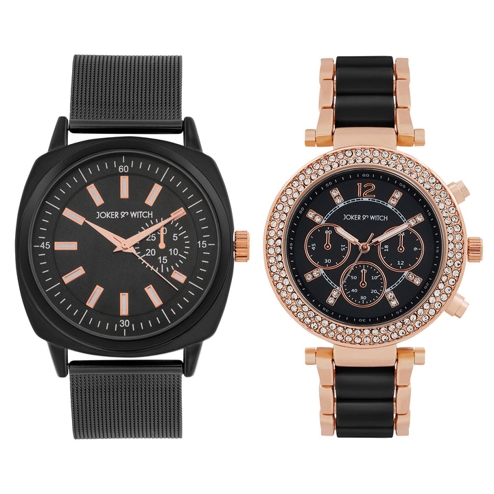 Noah & Rose Couple Watches