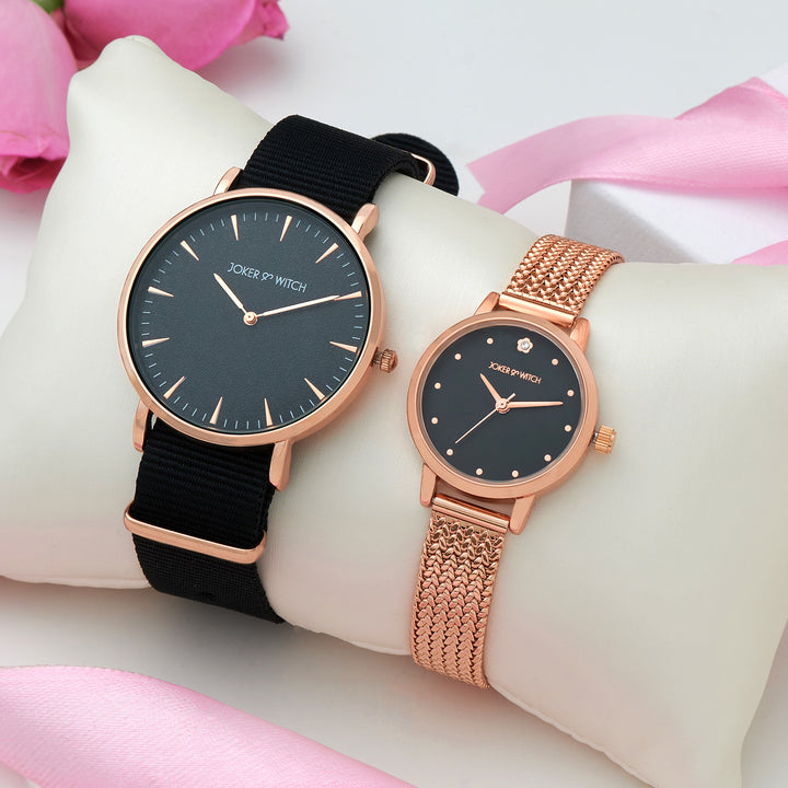 Ethan & Chloe Couple Watches