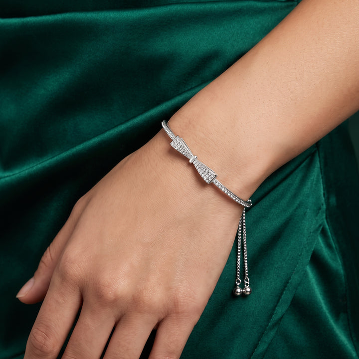 Lowa Bow Silver Bracelet