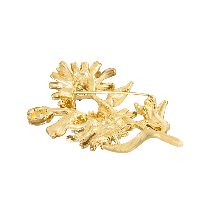 Idylla Violet Floral Brooch
