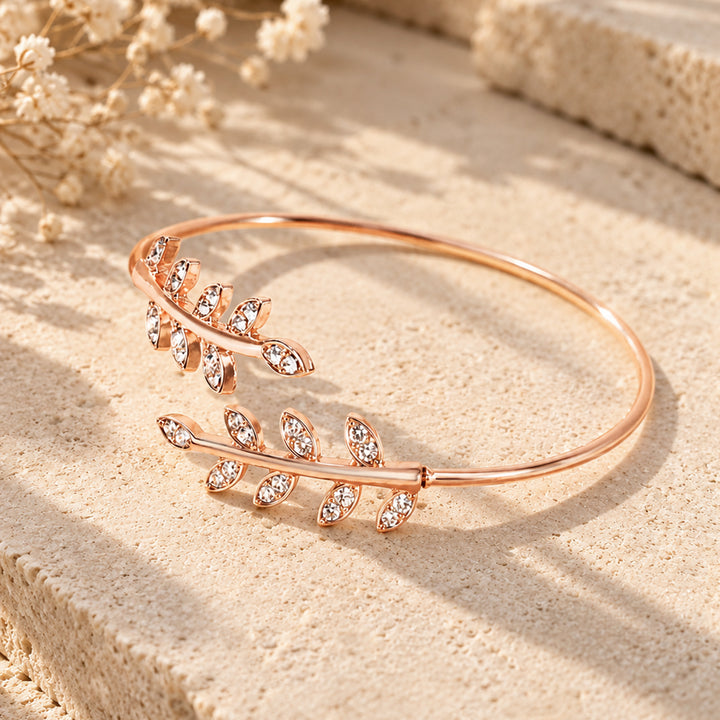 Grecian Leaves Rosegold Bracelet