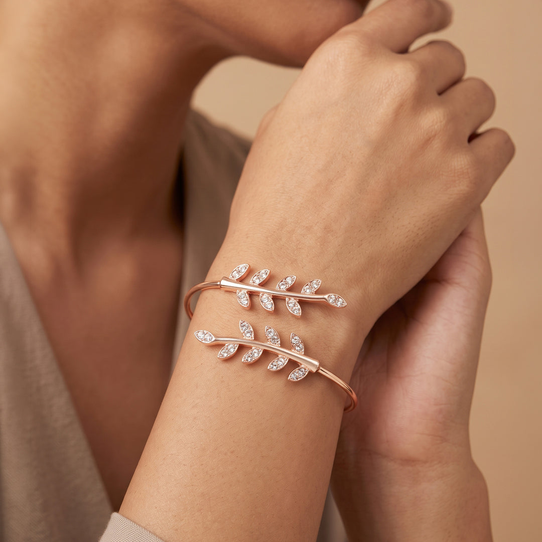 Grecian Leaves Rosegold Bracelet