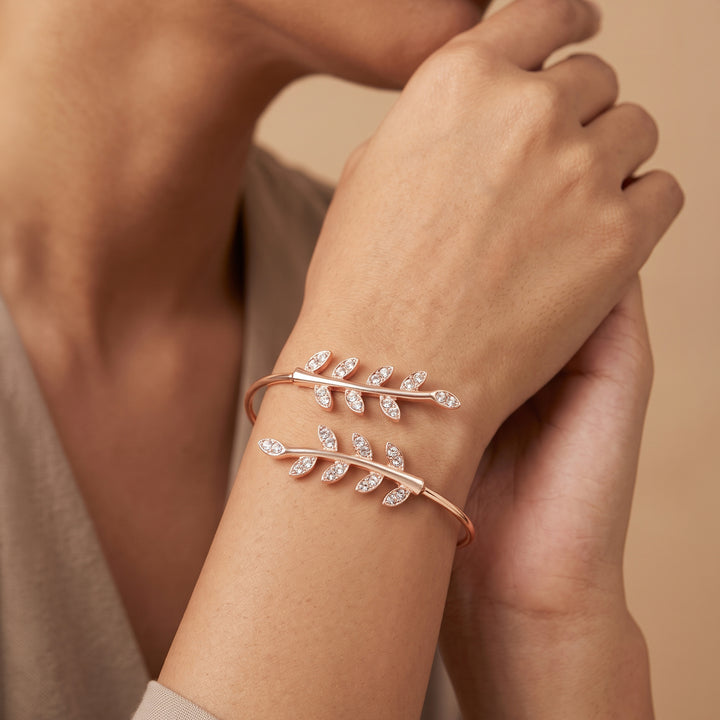 Grecian Leaves Rosegold Bracelet