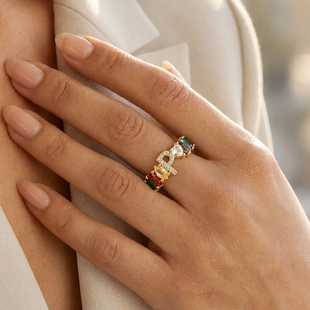 Lowe Multicolour Alphabet P Ring