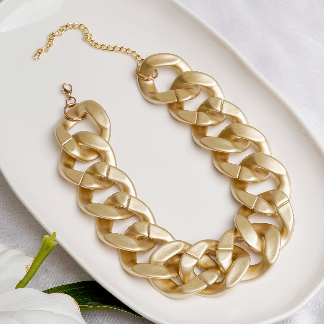 Pretty Please Chunky Chain Gold Necklace