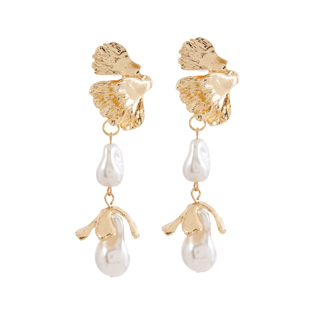 Thalassa Pearl Gold Earrings