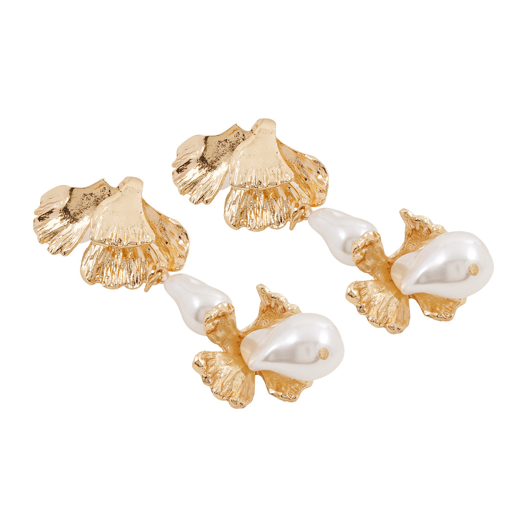 Thalassa Pearl Gold Earrings