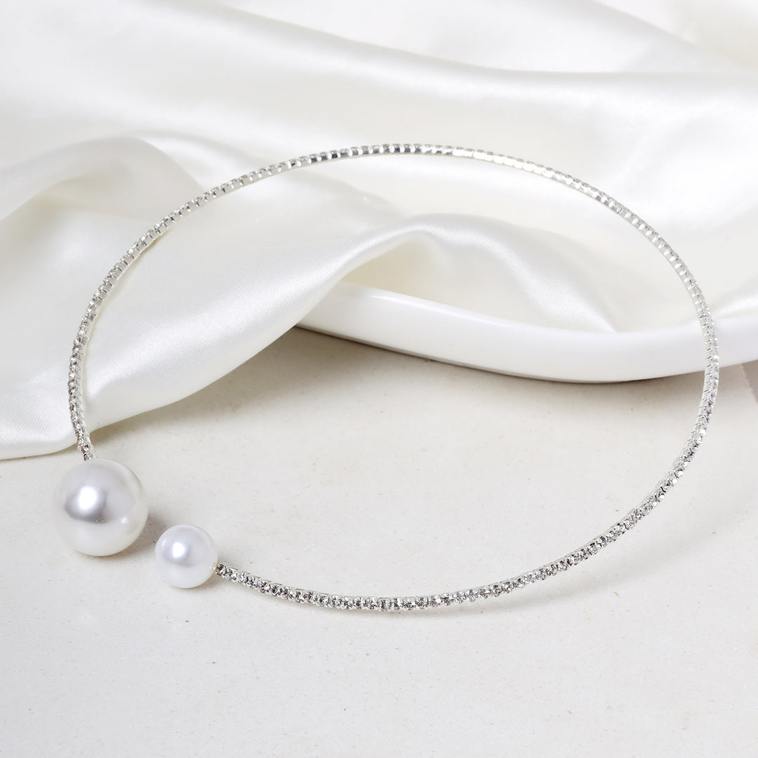 Pelagia Pearl Silver Necklace