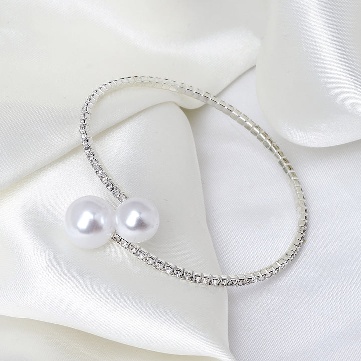 Lula Pearl Silver Bracelet