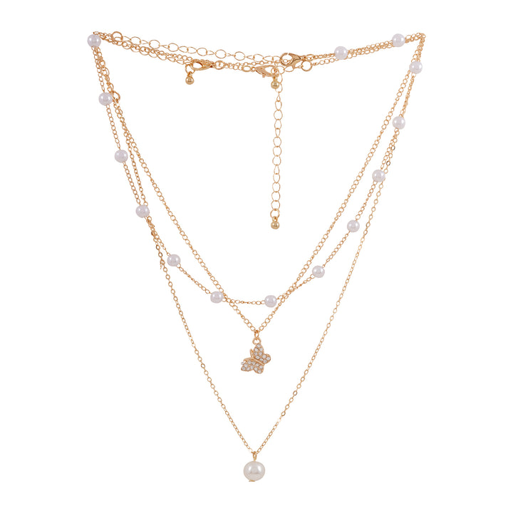 Sirena Pearl Gold Necklace