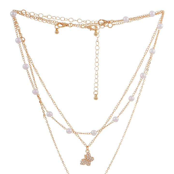 Sirena Pearl Gold Necklace