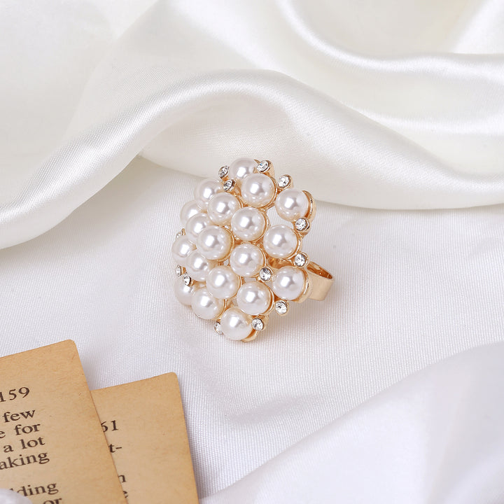 Naida Pearl Gold Ring
