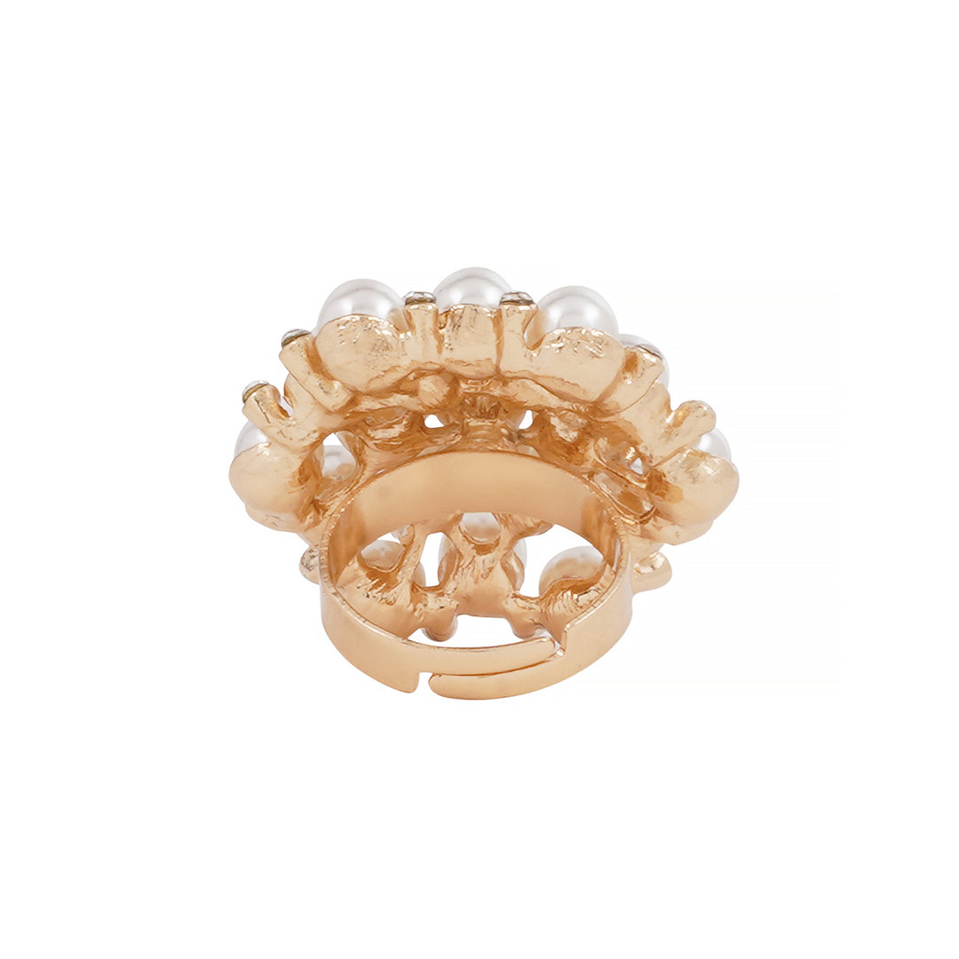 Naida Pearl Gold Ring