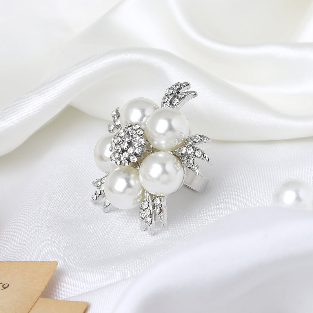 Pearlena Pearl Silver Ring