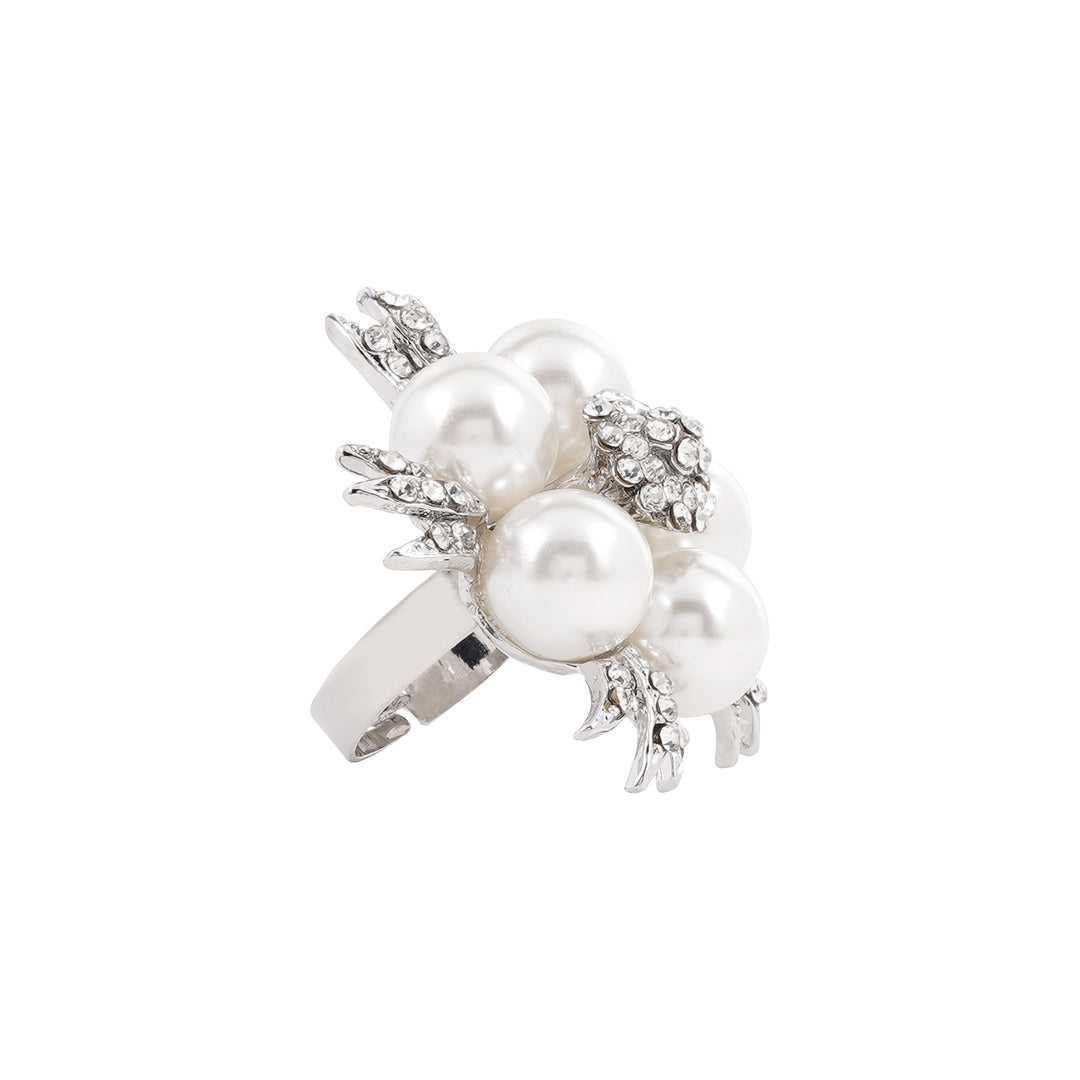 Pearlena Pearl Silver Ring