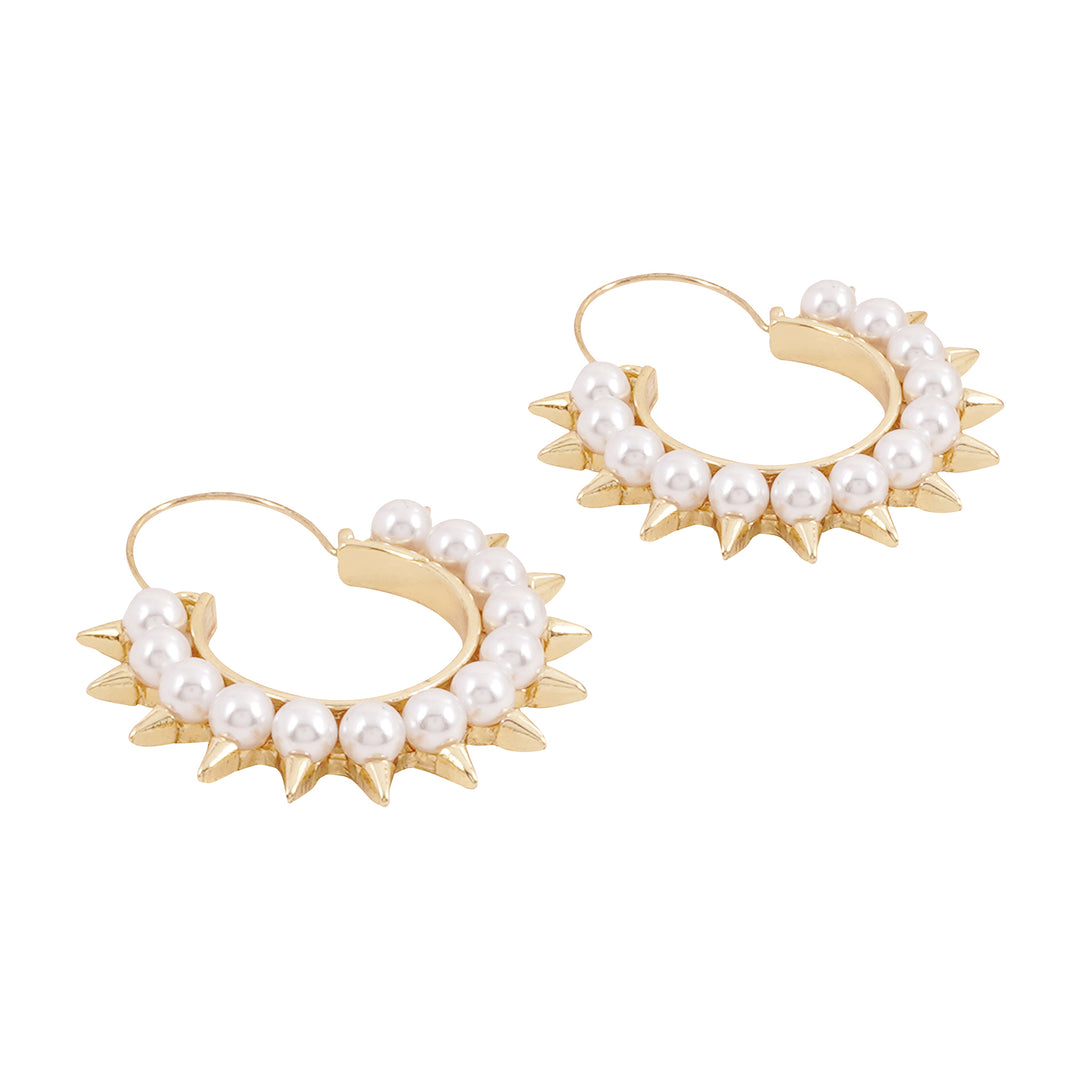 Pearlette Pearl Gold Earrings