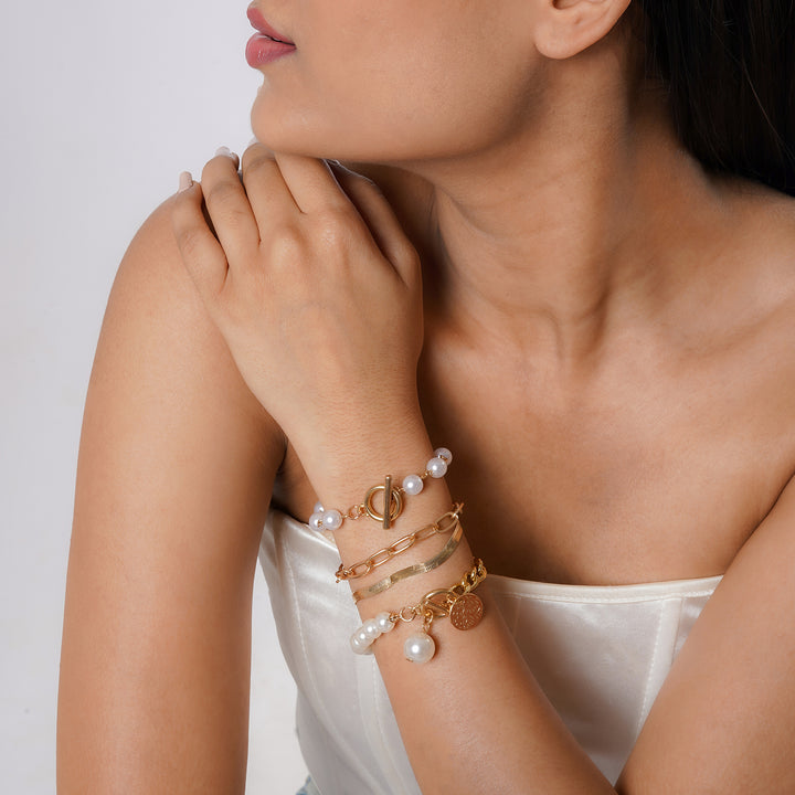 Ninetta Gold Bracelet Set