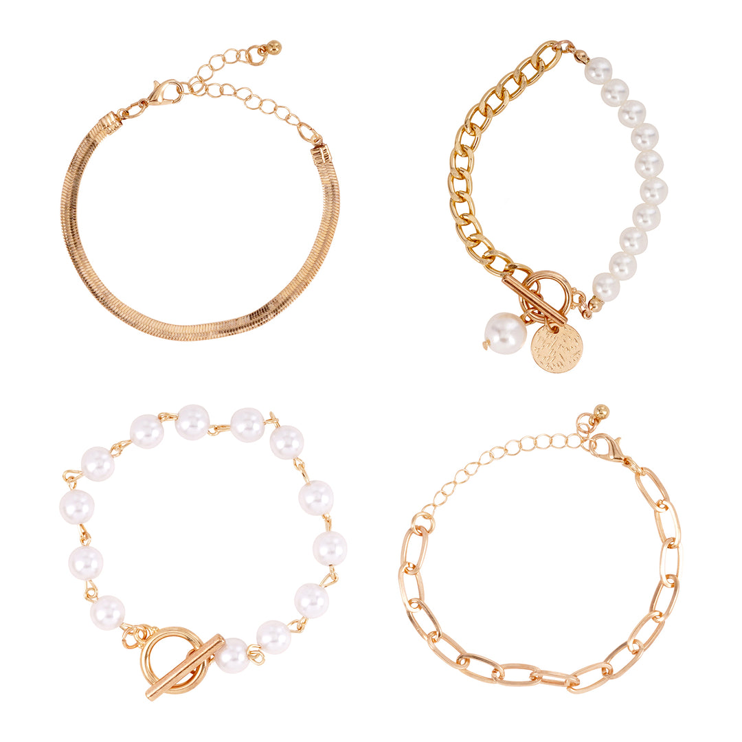 Ninetta Gold Bracelet Set