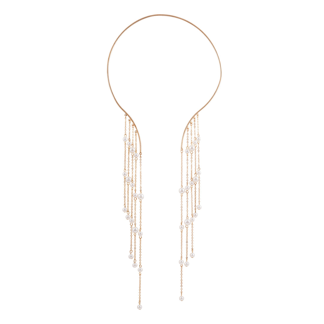 Aegle Golden Pearl Necklace