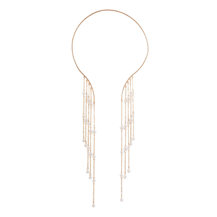 Aegle Golden Pearl Necklace