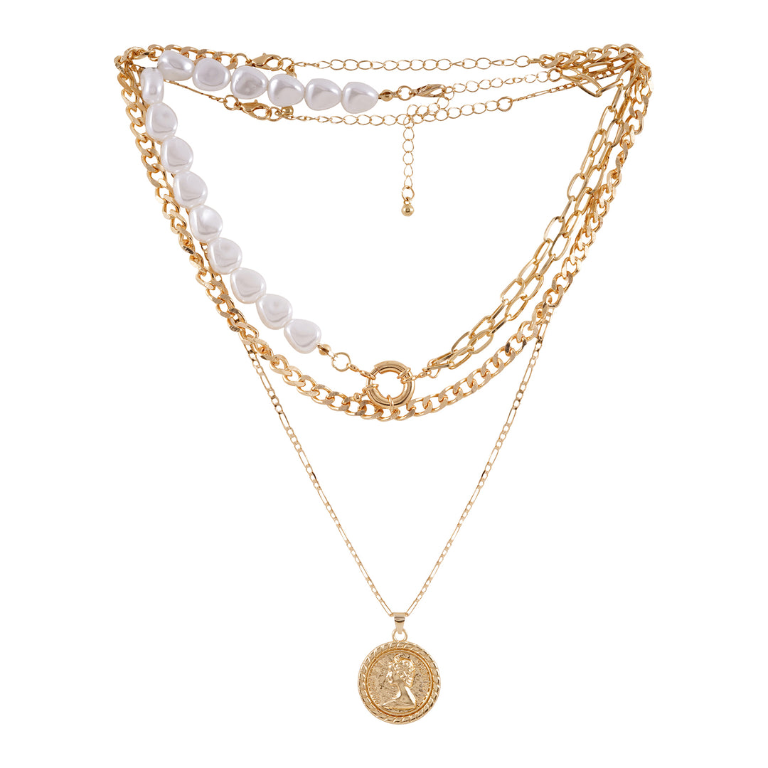 Aella Gold Necklace Set