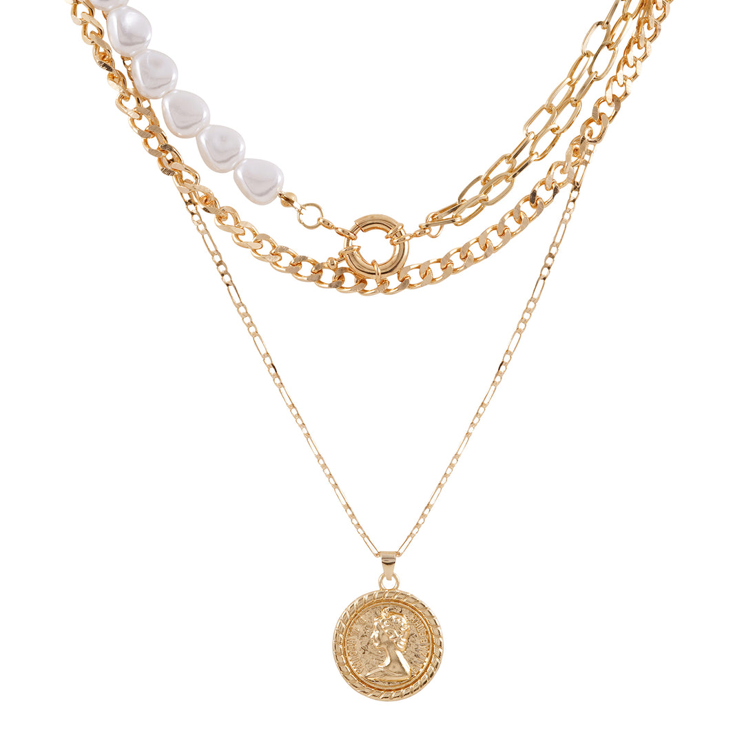 Aella Gold Necklace Set