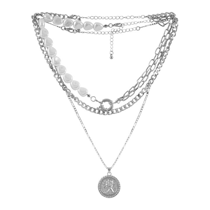 Aella Silver Necklace Set