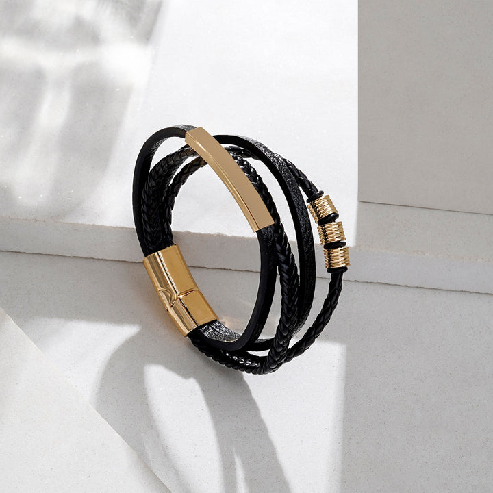 Theseus Black And Gold Bracelet