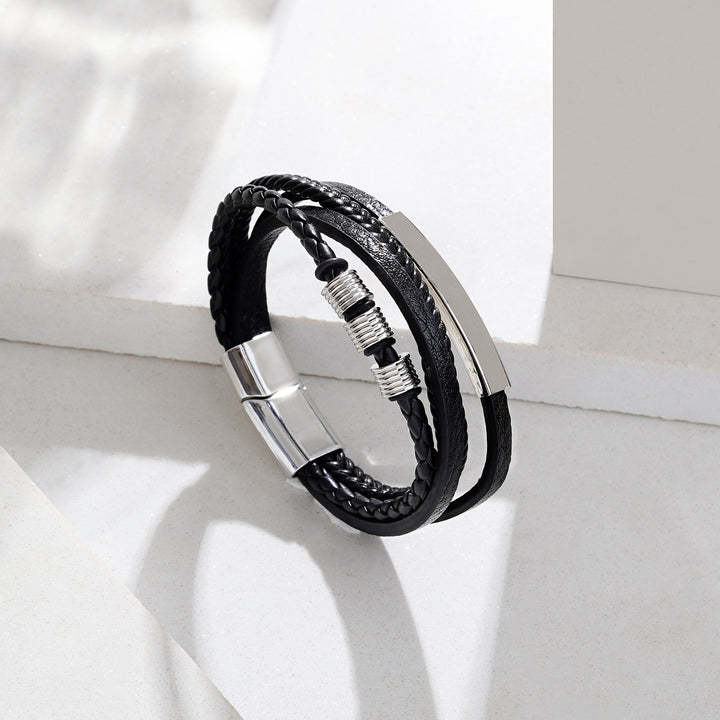 Theseus Black And Silver Bracelet