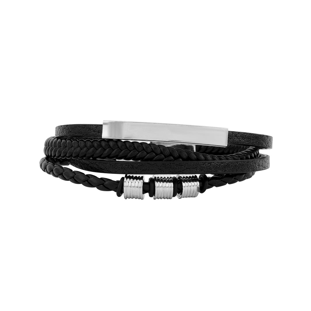 Theseus Black And Silver Bracelet
