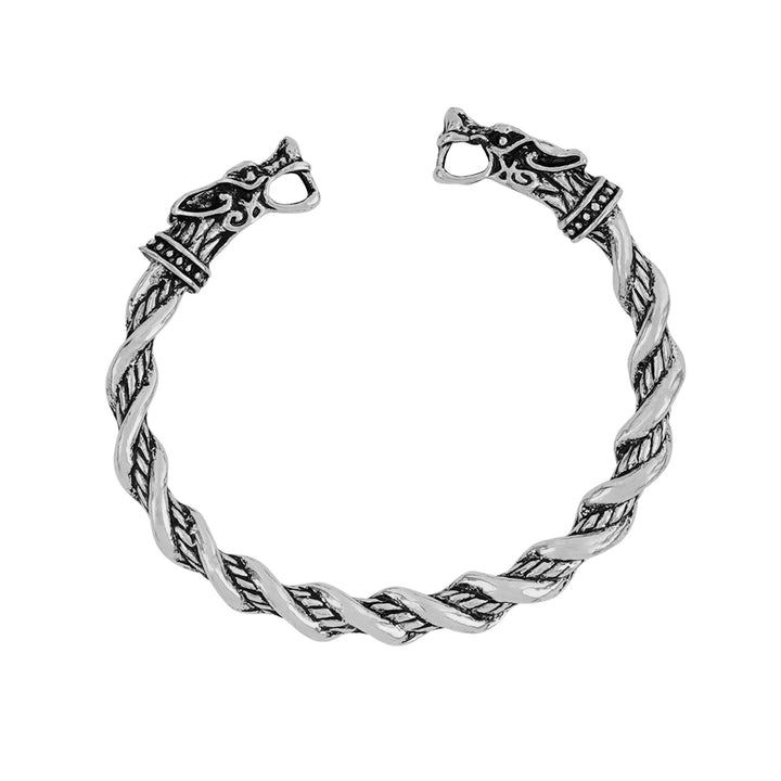 Atlas Silver Dragon Head Bracelet