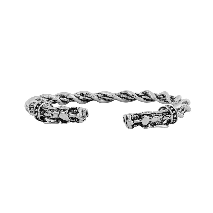 Atlas Silver Dragon Head Bracelet